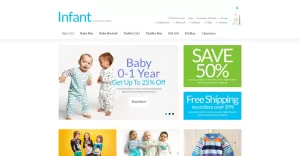 Infant Clothing Store VirtueMart Template - TemplateMonster