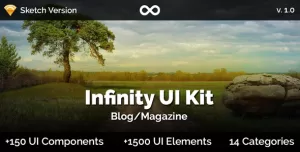Infinity UI Kit - Blog/Magazine - Sketch