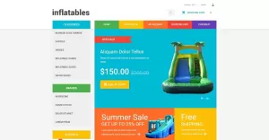 Inflatables OpenCart Template