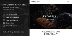Informal Kitchen - Modern Restaurant HTML Template