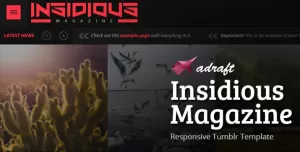 Insidious Magazine - Responsive Tumblr Theme