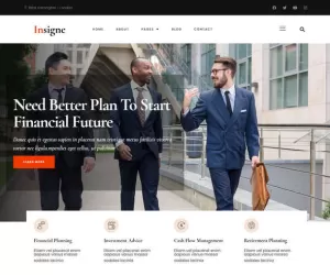 Insigne - Financial Business & Investment Elementor Template Kit