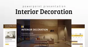 Interior Decoration PPT PowerPoint template - TemplateMonster