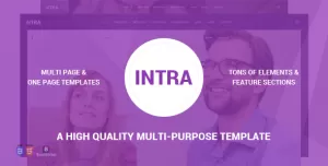 Intra - One Page Multi And Purpose Drupal Theme