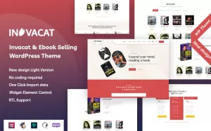 Invacat - Ebook Selling WordPress Theme - TemplateMonster