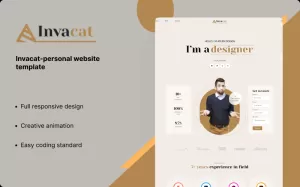 Invacat- Personal Website Template