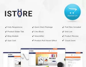 IStore - Electronic Shop OpenCart Template - TemplateMonster