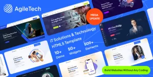 IT Agiletech - IT Solutions & Technology Service Multipurpose Template with RTL