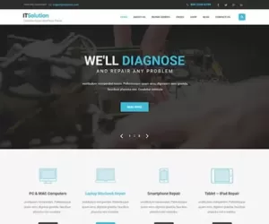 IT Solution WordPress theme for IT sector and other business related sites
