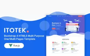 Itotek  Bootstrap 4 Vue Js Multi Purpose Multi Pages Template