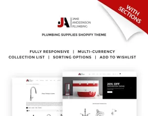 Jake Anderson Plumbing Shopify Theme - TemplateMonster