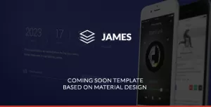 James - Material Design Coming Soon Template