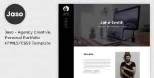 Jaso - Creative Personal CV/Resume Portfolio HTML5 Template