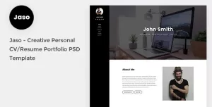 Jaso - Creative Personal CV/Resume Portfolio PSD Template