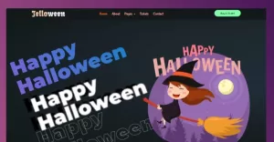 Jelloween - Halloween Party WordPress Theme - TemplateMonster