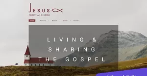 Jesus - Christian Church Moto CMS 3 Template