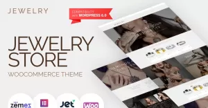 Jewelry - Jewelry Website Design Template for Online Shops WooCommerce Theme