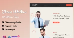 Jhon Walker Personal Advisor  & Life Coach WP Landing Page