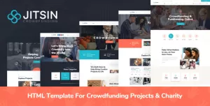 Jitsin - HTML Template For Crowdfunding Projects & Charity