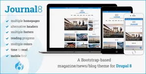 Journal8 - Mobile-First Drupal 10 Theme