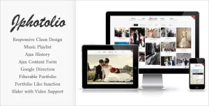 JPhotolio: Responsive Wedding Photography Template