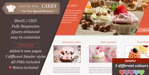 JustCakes - Cake Bakery HTML template