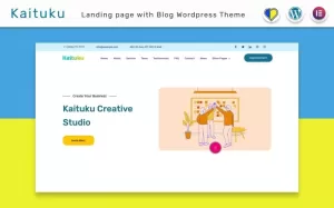Kaituku  Startup Landing page with Blog WordPress Theme