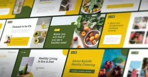 Kalofit - Healthy Food Keynote Template - TemplateMonster