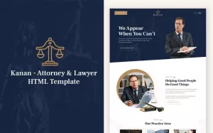 Kanan - Attorney & Lawyer HTML Template - TemplateMonster