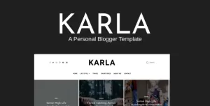 Karla - Life Style & Personal Blogger Template