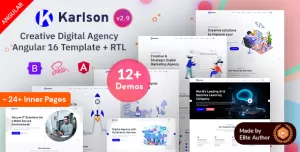 Karlson - Angular 17+ IT Startup & SEO Marketing Company Template