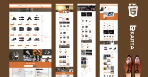 Karta Men's Shoes Bazar HTML5 Ecommerce Website Template
