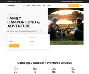Kathmandu - Campground & Outdoor Activity Elementor Template Kit