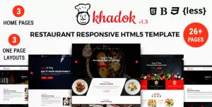 Khadok - Restaurant Responsive HTML5 Template