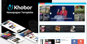 Khobor - Magazine & Newspaper HTML Template