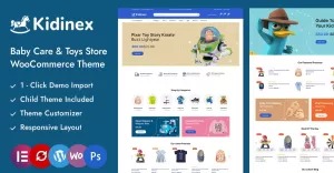 Kidinex - Baby Care and Toys Elementor WooCommerce Responsive Theme