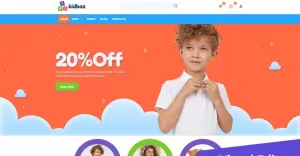 Kids MotoCMS Ecommerce Website Design - TemplateMonster