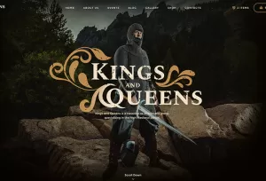Kings & Queens - Historical Reenactment WordPress Theme