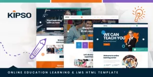 Kipso - Online Education Learning & LMS HTML Template