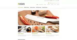 Knives for Your Kitchen ZenCart Template - TemplateMonster