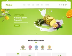 Kola Organic & Food PrestaShop Theme - TemplateMonster