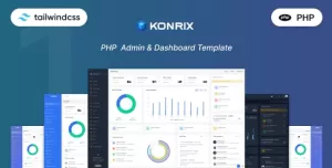 Konrix - PHP Tailwind CSS Admin & Dashboard Template by ...