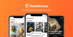 Kooklicious - Figma Sharing Food Recipes App