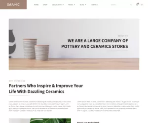 Kramic – Pottery & Ceramic Store WooCommerce Elementor Template Kit