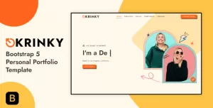 Krinky – Bootstrap 5 Personal Portfolio