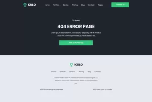 Kulo - Professional Resume Elementor Template Kit