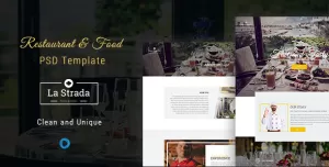 La Strada - Restaurant, Food & Chef PSD Template