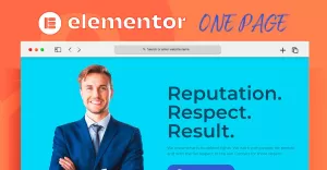 Lawyer Pro Elementor Landing Page Template - TemplateMonster