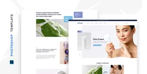 L'cosmeti – eCommerce Beauty Shop Template for Photoshop