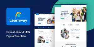 Learnway - Professional LMS Online Education Course Figma Template